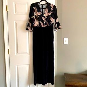 Black Birded Jumpsuit